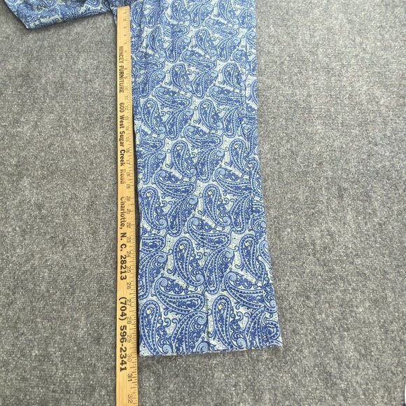 Vtg Tommy Hilfiger Pants Women's 31x30 Blue Paisley Boho Retro Y2K Lightweight - Picture 4 of 12